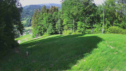 Prostřední část sjezdovky a snowpark