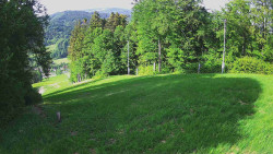 Prostřední část sjezdovky a snowpark