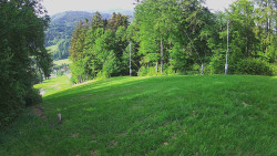 Prostřední část sjezdovky a snowpark