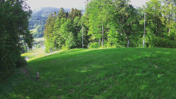 Prostřední část sjezdovky a snowpark