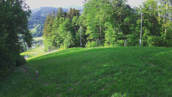 Prostřední část sjezdovky a snowpark