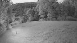 Prostřední část sjezdovky a snowpark