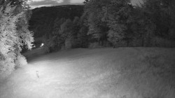 Prostřední část sjezdovky a snowpark