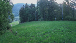 Prostřední část sjezdovky a snowpark