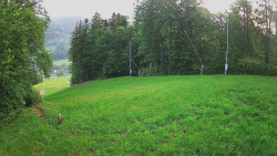 Prostřední část sjezdovky a snowpark