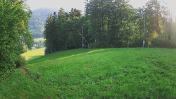 Prostřední část sjezdovky a snowpark