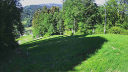 Prostřední část sjezdovky a snowpark