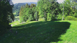 Prostřední část sjezdovky a snowpark