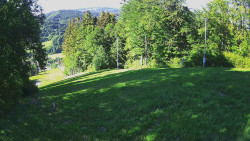 Prostřední část sjezdovky a snowpark