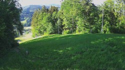 Prostřední část sjezdovky a snowpark
