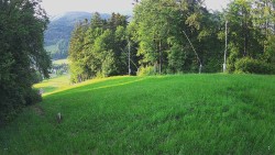 Prostřední část sjezdovky a snowpark