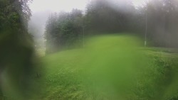 Prostřední část sjezdovky a snowpark
