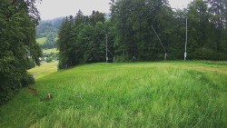 Prostřední část sjezdovky a snowpark