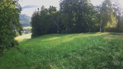 Prostřední část sjezdovky a snowpark
