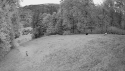 Prostřední část sjezdovky a snowpark