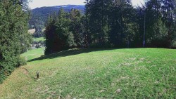 Prostřední část sjezdovky a snowpark