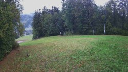 Prostřední část sjezdovky a snowpark