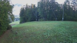 Prostřední část sjezdovky a snowpark