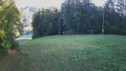 Prostřední část sjezdovky a snowpark