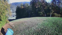Prostřední část sjezdovky a snowpark