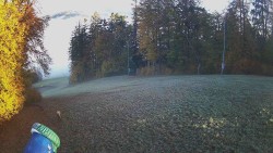 Prostřední část sjezdovky a snowpark