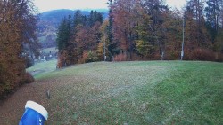 Prostřední část sjezdovky a snowpark