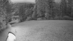 Prostřední část sjezdovky a snowpark