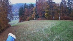 Mittlerer Teil der Skipiste und Snowpark