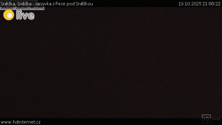 Sněžka - Sněžka - lanovka z Pece pod Sněžkou - 13.10.2025 v 21:00 Sněžka - Sněžka - lanovka z Pece pod Sněžkou - 13.10.2025 v 21:00