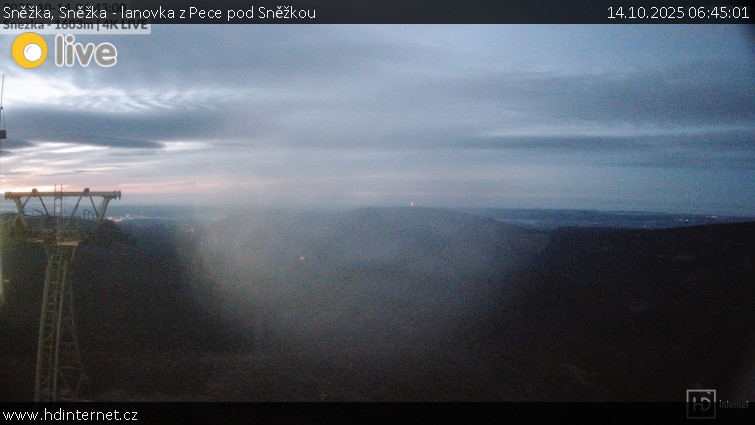 Sněžka - Sněžka - lanovka z Pece pod Sněžkou - 14.10.2025 v 06:45 Sněžka - Sněžka - lanovka z Pece pod Sněžkou - 14.10.2025 v 06:45