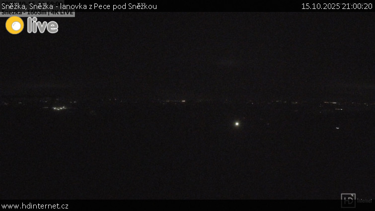 Sněžka - Sněžka - lanovka z Pece pod Sněžkou - 15.10.2025 v 21:00 Sněžka - Sněžka - lanovka z Pece pod Sněžkou - 15.10.2025 v 21:00