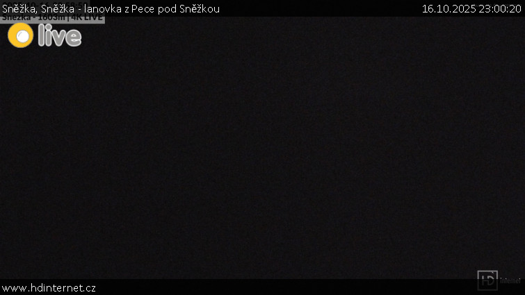 Sněžka - Sněžka - lanovka z Pece pod Sněžkou - 16.10.2025 v 23:00 Sněžka - Sněžka - lanovka z Pece pod Sněžkou - 16.10.2025 v 23:00