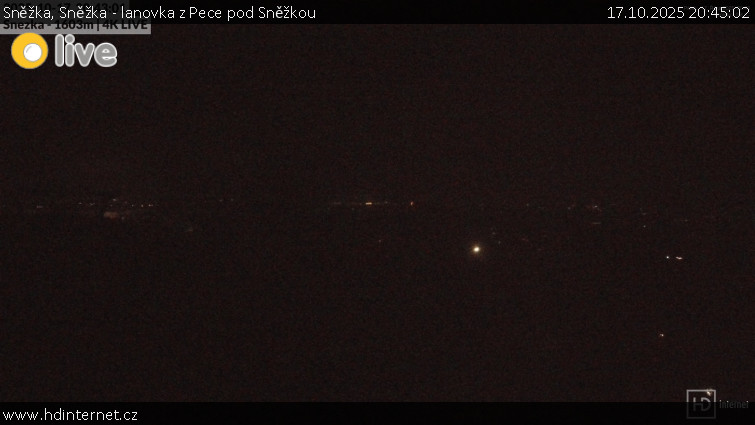 Sněžka - Sněžka - lanovka z Pece pod Sněžkou - 17.10.2025 v 20:45 Sněžka - Sněžka - lanovka z Pece pod Sněžkou - 17.10.2025 v 20:45