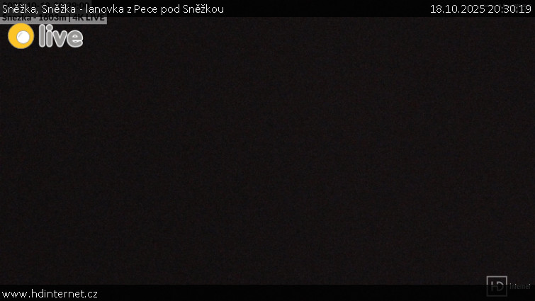 Sněžka - Sněžka - lanovka z Pece pod Sněžkou - 18.10.2025 v 20:30 Sněžka - Sněžka - lanovka z Pece pod Sněžkou - 18.10.2025 v 20:30