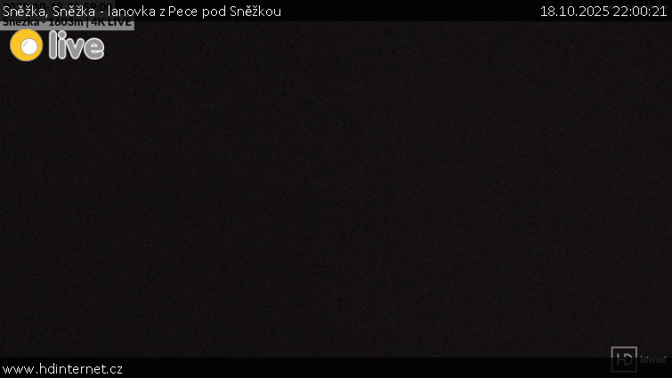 Sněžka - Sněžka - lanovka z Pece pod Sněžkou - 18.10.2025 v 22:00 Sněžka - Sněžka - lanovka z Pece pod Sněžkou - 18.10.2025 v 22:00