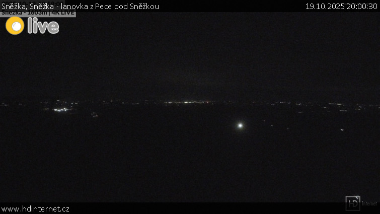 Sněžka - Sněžka - lanovka z Pece pod Sněžkou - 19.10.2025 v 20:00 Sněžka - Sněžka - lanovka z Pece pod Sněžkou - 19.10.2025 v 20:00