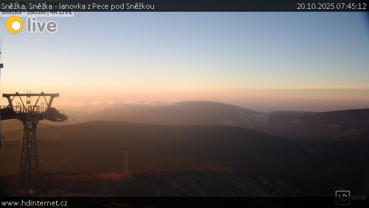 Sněžka - Sněžka - lanovka z Pece pod Sněžkou - 20.10.2025 v 07:45 Sněžka - Sněžka - lanovka z Pece pod Sněžkou - 20.10.2025 v 07:45