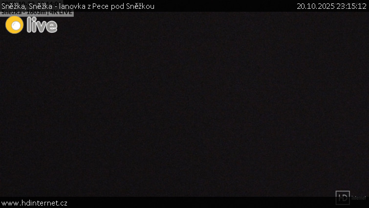 Sněžka - Sněžka - lanovka z Pece pod Sněžkou - 20.10.2025 v 23:15 Sněžka - Sněžka - lanovka z Pece pod Sněžkou - 20.10.2025 v 23:15