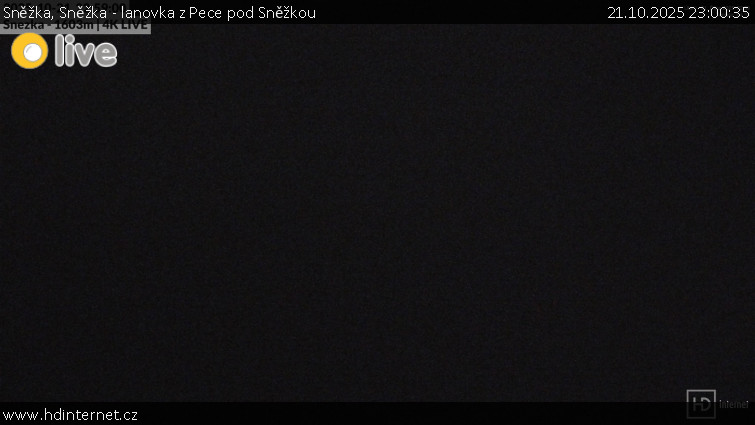 Sněžka - Sněžka - lanovka z Pece pod Sněžkou - 21.10.2025 v 23:00 Sněžka - Sněžka - lanovka z Pece pod Sněžkou - 21.10.2025 v 23:00