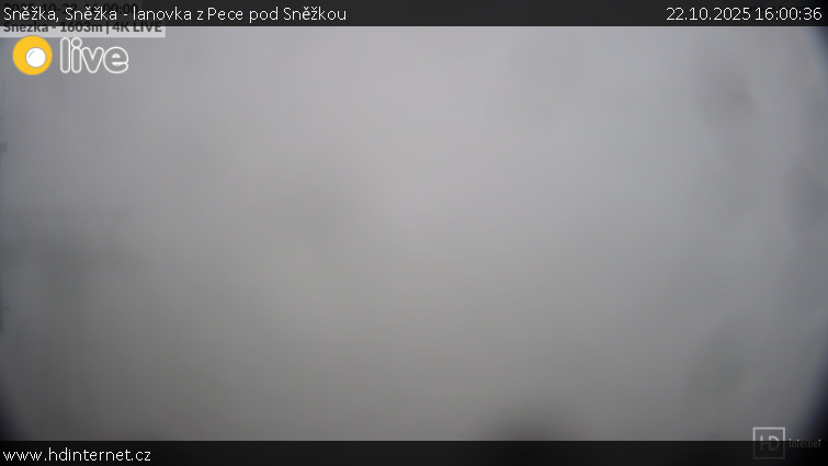 Sněžka - Sněžka - lanovka z Pece pod Sněžkou - 22.10.2025 v 16:00 Sněžka - Sněžka - lanovka z Pece pod Sněžkou - 22.10.2025 v 16:00