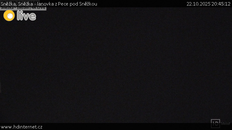 Sněžka - Sněžka - lanovka z Pece pod Sněžkou - 22.10.2025 v 20:45 Sněžka - Sněžka - lanovka z Pece pod Sněžkou - 22.10.2025 v 20:45