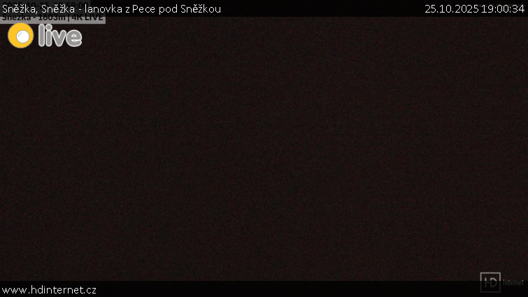 Sněžka - Sněžka - lanovka z Pece pod Sněžkou - 25.10.2025 v 19:00 Sněžka - Sněžka - lanovka z Pece pod Sněžkou - 25.10.2025 v 19:00