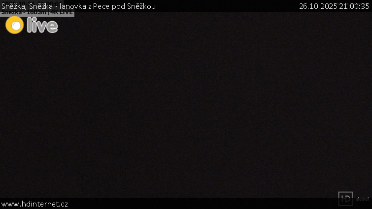 Sněžka - Sněžka - lanovka z Pece pod Sněžkou - 26.10.2025 v 21:00 Sněžka - Sněžka - lanovka z Pece pod Sněžkou - 26.10.2025 v 21:00