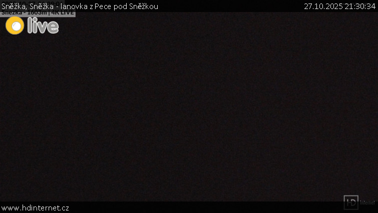 Sněžka - Sněžka - lanovka z Pece pod Sněžkou - 27.10.2025 v 21:30 Sněžka - Sněžka - lanovka z Pece pod Sněžkou - 27.10.2025 v 21:30