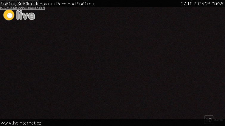 Sněžka - Sněžka - lanovka z Pece pod Sněžkou - 27.10.2025 v 23:00 Sněžka - Sněžka - lanovka z Pece pod Sněžkou - 27.10.2025 v 23:00