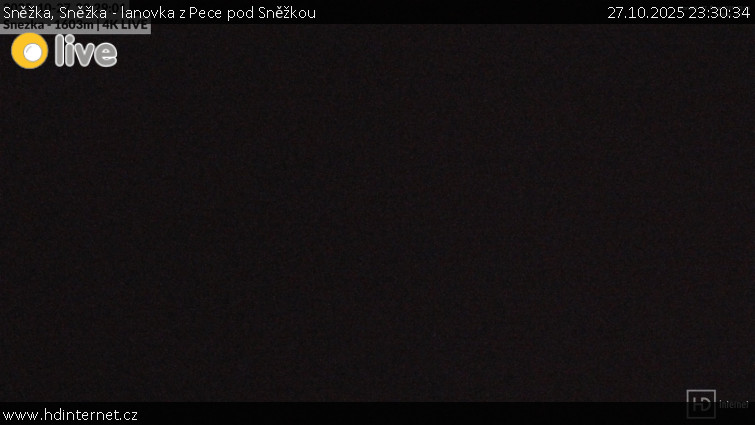 Sněžka - Sněžka - lanovka z Pece pod Sněžkou - 27.10.2025 v 23:30 Sněžka - Sněžka - lanovka z Pece pod Sněžkou - 27.10.2025 v 23:30