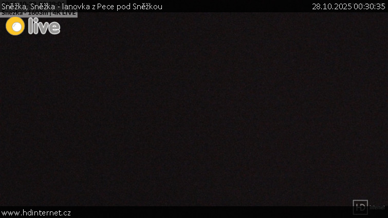 Sněžka - Sněžka - lanovka z Pece pod Sněžkou - 28.10.2025 v 00:30 Sněžka - Sněžka - lanovka z Pece pod Sněžkou - 28.10.2025 v 00:30