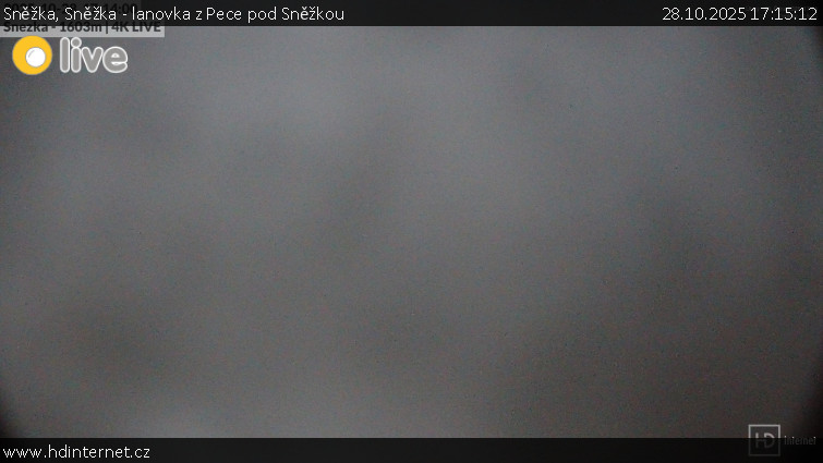 Sněžka - Sněžka - lanovka z Pece pod Sněžkou - 28.10.2025 v 17:15 Sněžka - Sněžka - lanovka z Pece pod Sněžkou - 28.10.2025 v 17:15