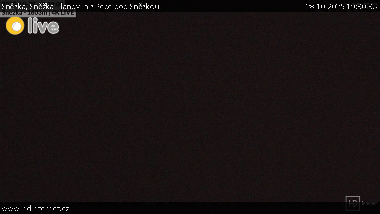 Sněžka - Sněžka - lanovka z Pece pod Sněžkou - 28.10.2025 v 19:30 Sněžka - Sněžka - lanovka z Pece pod Sněžkou - 28.10.2025 v 19:30