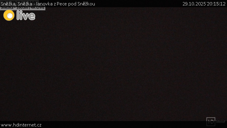 Sněžka - Sněžka - lanovka z Pece pod Sněžkou - 29.10.2025 v 20:15 Sněžka - Sněžka - lanovka z Pece pod Sněžkou - 29.10.2025 v 20:15